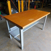 Lyon Height Adjustable Workbench Desk w/ Hardwood Top 60" W x 34" D
