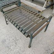 Standard Tennis Park Bench Heavy Duty Commercial Steel 48" W x 30" D