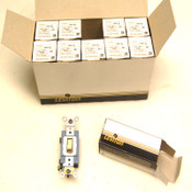 New 10 Leviton 1201-2I 15 Amp 120/277V Toggle Industrial Light Switch Ivory