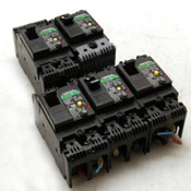 Lot of 5 Fuji Electric EG32AC-EB2AEAC-010B 10 Amp Circuit Breakers 100-230 VAC