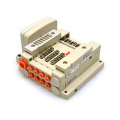 NEW SMC SS5V1-W10S10D-04DS-N1 Manifold Plug-In Base SS5V1 DIN Rail Mount