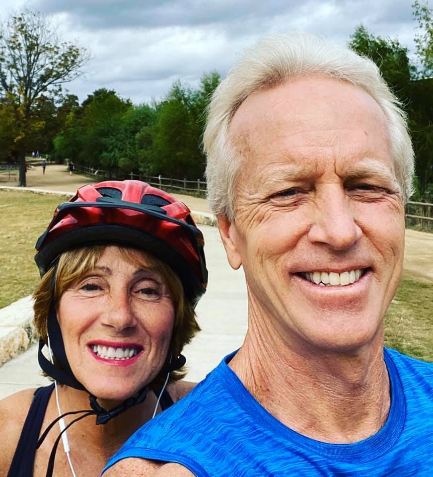 Christina & Kevin Biking at Zilker