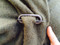 Zombie Tinder - Pioneer Blanket Pin (Brooch) binding wool blanket.
