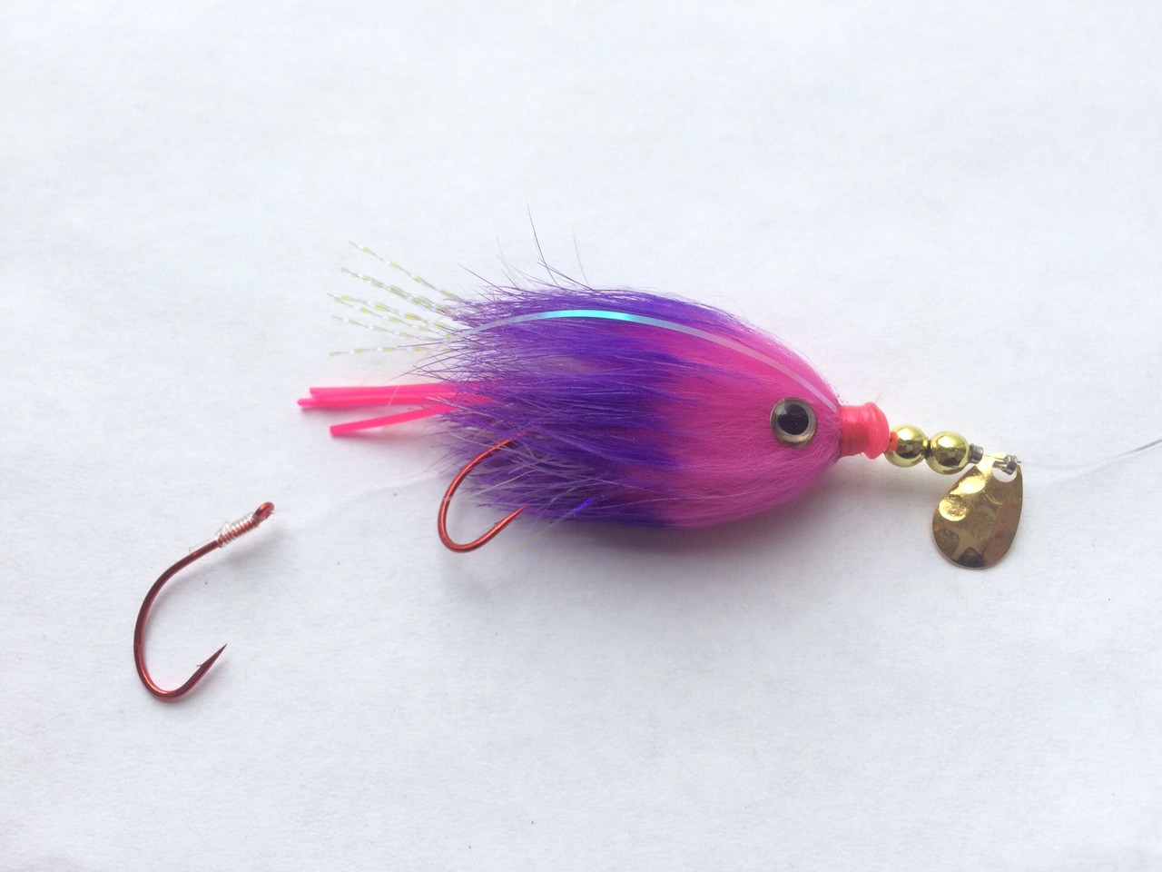 Kokanee Spinners UV Purple Pinky – 2 Esche Rotanti Per Salmone E Kokanee, Ami Gamakatzu