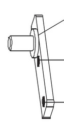 Door hinge fixed for BBR-801BG/BWR-331SL/BWR-18SD