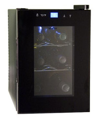 Haier 6-Bottle Capacity Onyx Wine Cellar with Touch Screen Light - HVTS06ABB