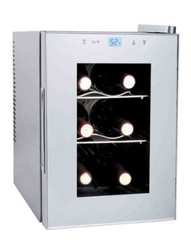 Haier 6-Bottle Capacity Platinum Wine Cellar with Touch Screen Light - HVTS06BSS
