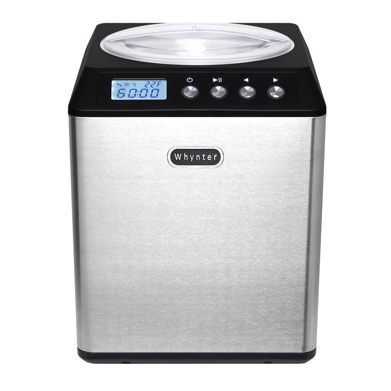 ICM 201SB ICM 201SB Whynter 2.1 Quart Upright Ice Cream Maker with Stainless Steel Bowl Black Ambient Stores
