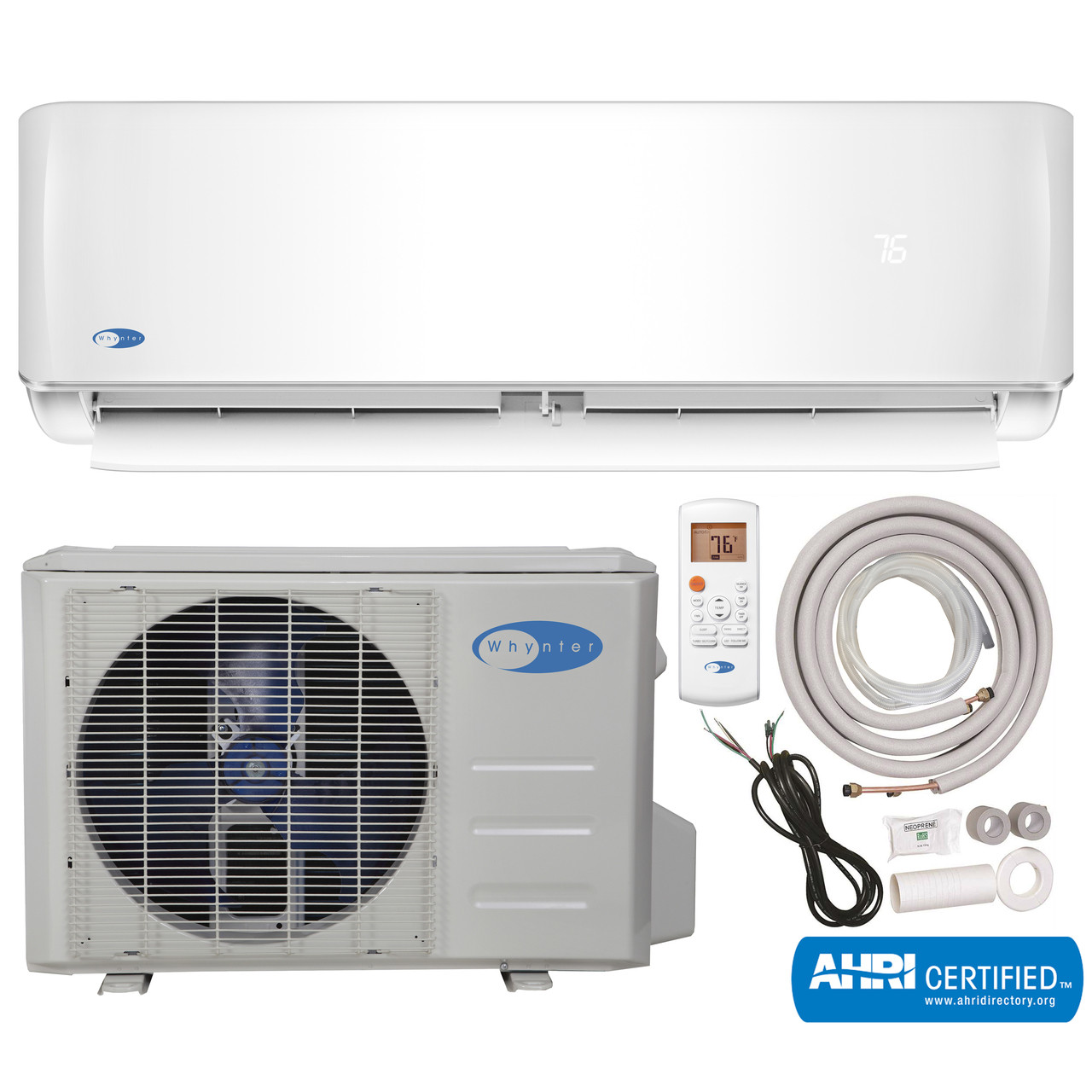 MSFS-012H11517-01NE | MSFS-012H11517-01NE Whynter Mini Split Inverter  Ductless Air Conditioner System & Heat Pump Full Set SEER 17 12000 BTU 115V  - Ambient Stores