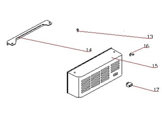 UIM-VL-003 | Whynter UIM-155 Vent Grille Assembly