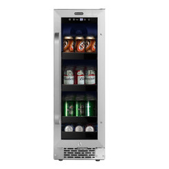BBR-638SB | Whynter BBR-638SB 12 inch Built-In 60 Can Undercounter Stainless Steel Beverage Refrigerator with Reversible Door, Digital Control, Lock and Carbon Filter