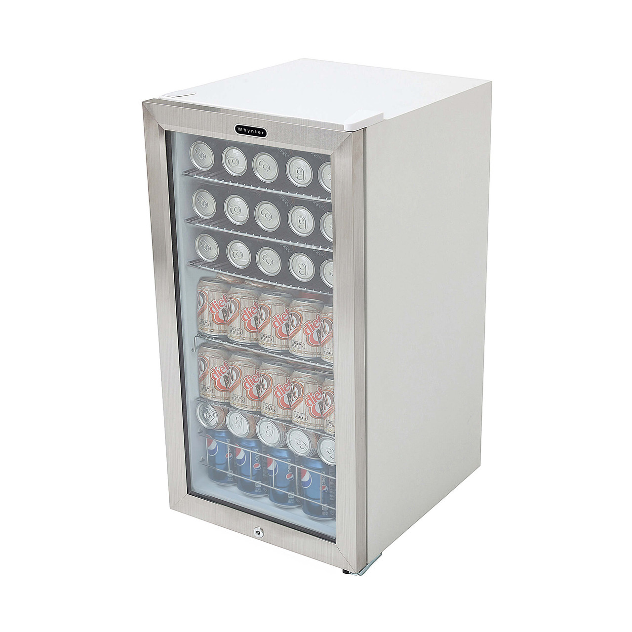 BR-128WS | Whynter BR-128WS Beverage Refrigerator With Lock