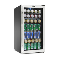 BR-130SB | Whynter BR-130SB Beverage Refrigerator with Internal Fan – Stainless Steel 120 Can Capacity