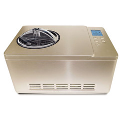  Whynter ICM-220CGY 2 Quart Capacity Automatic Compressor Ice Cream Maker & Yogurt Function with Stainless Steel Bowl in Champagne Gold