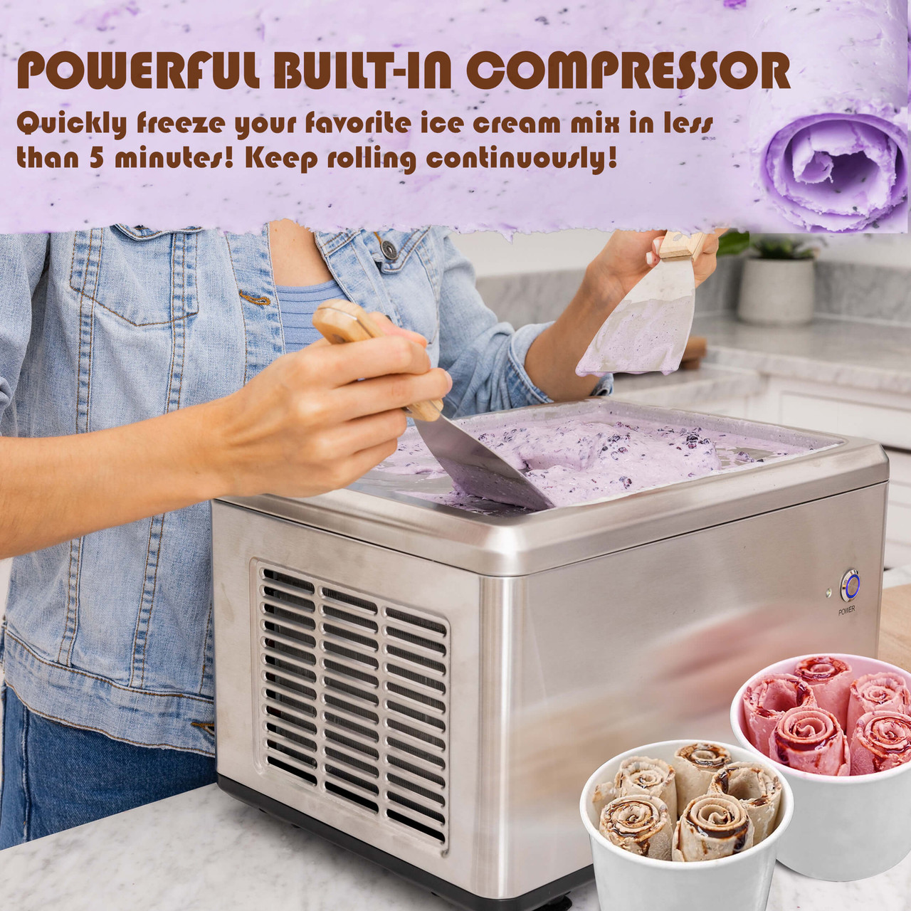 instant ice cream making machine