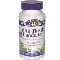 Oregon's Wild Harvest, Milk Thistle Dandelion, 90 Veggie Caps