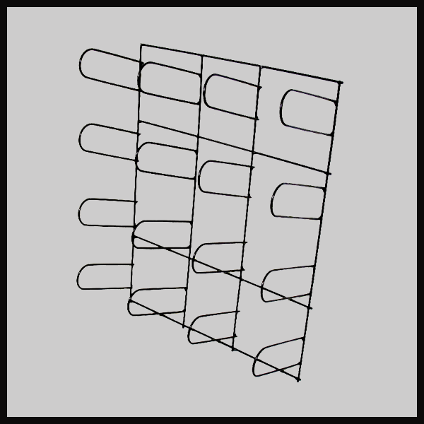 Metalcraft S Short Roll Wall Mount Vinyl Rack Vinyl And Tape Storage