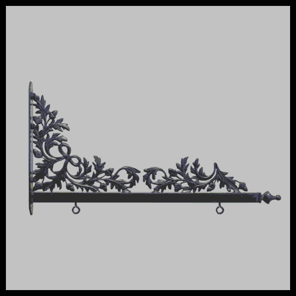 Oak Decorative Sign Bracket Garden Sign Oak Leaves Outdoor