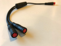2 pin Higo style e-bike headlight Y cord splitter cable