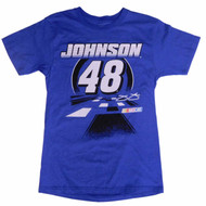 Nascar Driver #48 Mens Blue Jimmie Johnson Raceway Tee Shirt T-Shirt