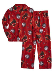 Star Wars The Force Awakens Boys 2-Piece Red Flannel Sleepwear Pajama Set