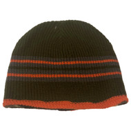 Ben Berger Boys Reversible Green Knit Beanie Cammo Fleece Stocking Cap Hat