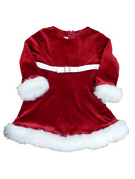 Ashely Ann Infant & Toddler Girls Red Glittery Party Dress Holiday Santa