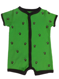 Carters Infant Boys Green & Brown Monkey Romper Bodysuit Baby Outfit