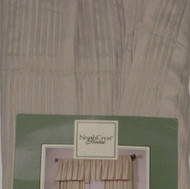 NorthCrest Home Mercer Beige Window Valance Curtain Topper