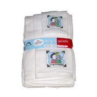 David & Goliath Embroidered 3 Pc Ex Boyfriend Bath Towel Set Washcloth
