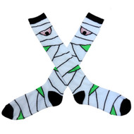 My Halloween Womens Long White Bloodshot Eyeball Knee Socks