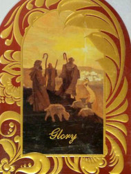 Trimmerry Red & Gold Wisemen Christian Christmas Cards Glory to God