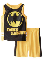 DC Comics Infant Boys 2 Piece Athletic Set Sleeveless Batman Shirt & Shorts