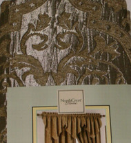 NorthCrest Home Hanover Square Green Window Valance Curtain Topper