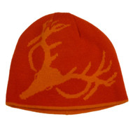 Igloos Mens Reversible Hat Orange Deer Beanie Hot Shot Stocking Cap