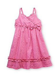 Penny M Sundress Infant & Toddler Girls Pink Ruffeled Sun Dress