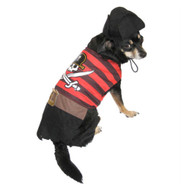Pirate Dog Costume Pet Outfit with Hat