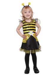 Totally Ghoul Toddler Girl Lil Bumblebee Fairy Costume Dress Headpiece