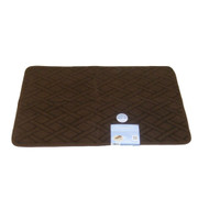Tranquility Luxurious Memory Foam Brown Bath Mat Skid Resistant Throw Rug 20x32