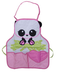 Childs Cute Panda Bear Bib Style Apron - Kids Cooking