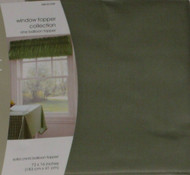 Home Chintz Balloon Window Valance Green Topper Curtain