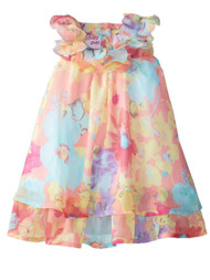 Baby Beri Infant Girls Floral Chiffon Dress Layered Sun dress