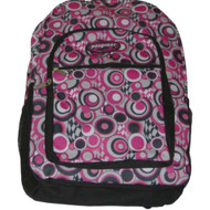 ProSport Pink Polka Dot 18" Backpack, Op Art School Travel Bag