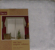 Home Herald Garden White Lace Empire Window Valance Curtain Topper