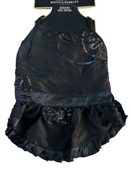 Boots & Barkley Black Sequin Dog Dress Holiday Pet Gown