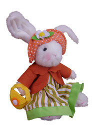 Bunnies Parade Bunny Rabbit Stuffed Animal Orange Coat