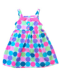 Heartworks Infant & Toddler Girls Multicolor Dot Dress Sun Dress