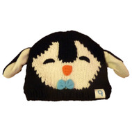 Cold Front Girls Knit Penguin Beanie Character Hat Fleece Lined Stocking Cap