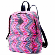 Candies Pink & Navy Zig Zag Backpack Sport School Travel Pack Suzie Daypack