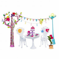 Spinmaster La Dee Da Garden Tea Party Playset 40 Pieces Doll Accessories